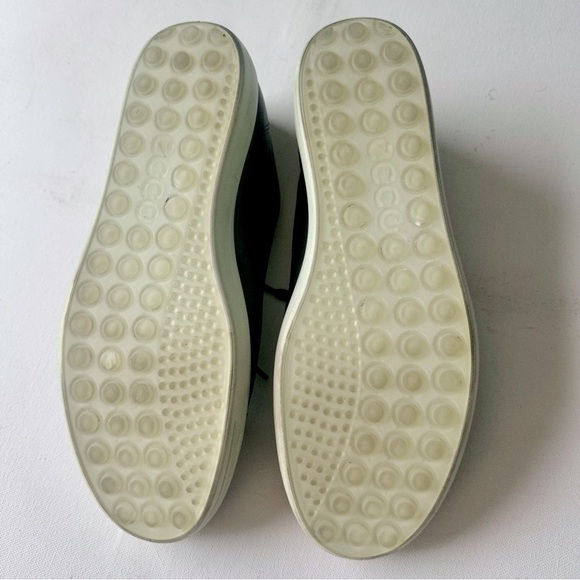 ECCO Leather Sneaker Women's Size US 11-11.5 EU 42 Black - Picture 6 of 8